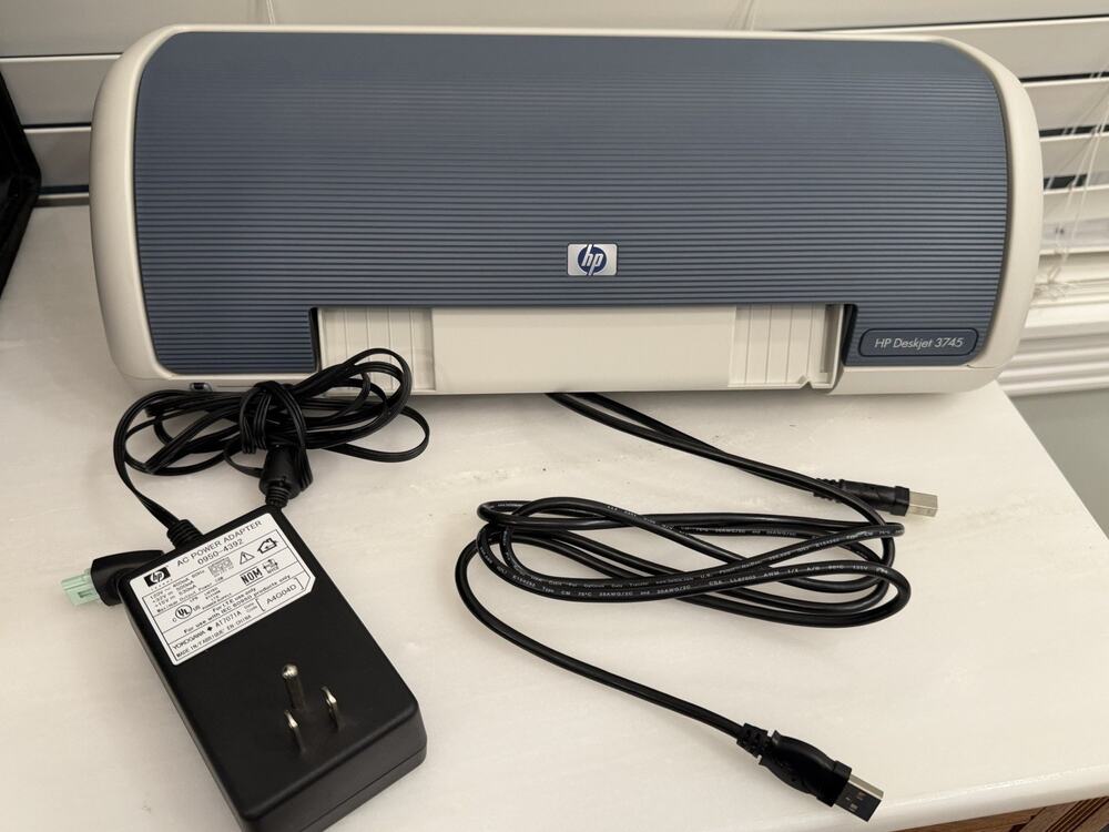 HP Deskjet 3745v Color Inkjet Compact Printer - Tested - Works Great!